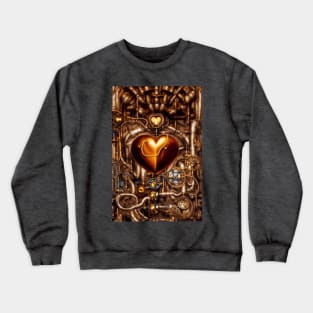 Steampunk mechanical heart Crewneck Sweatshirt